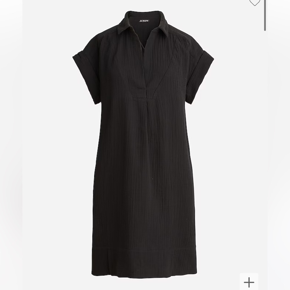 I Crew V-Neck Shirtdress in Soft Gauze, NWT